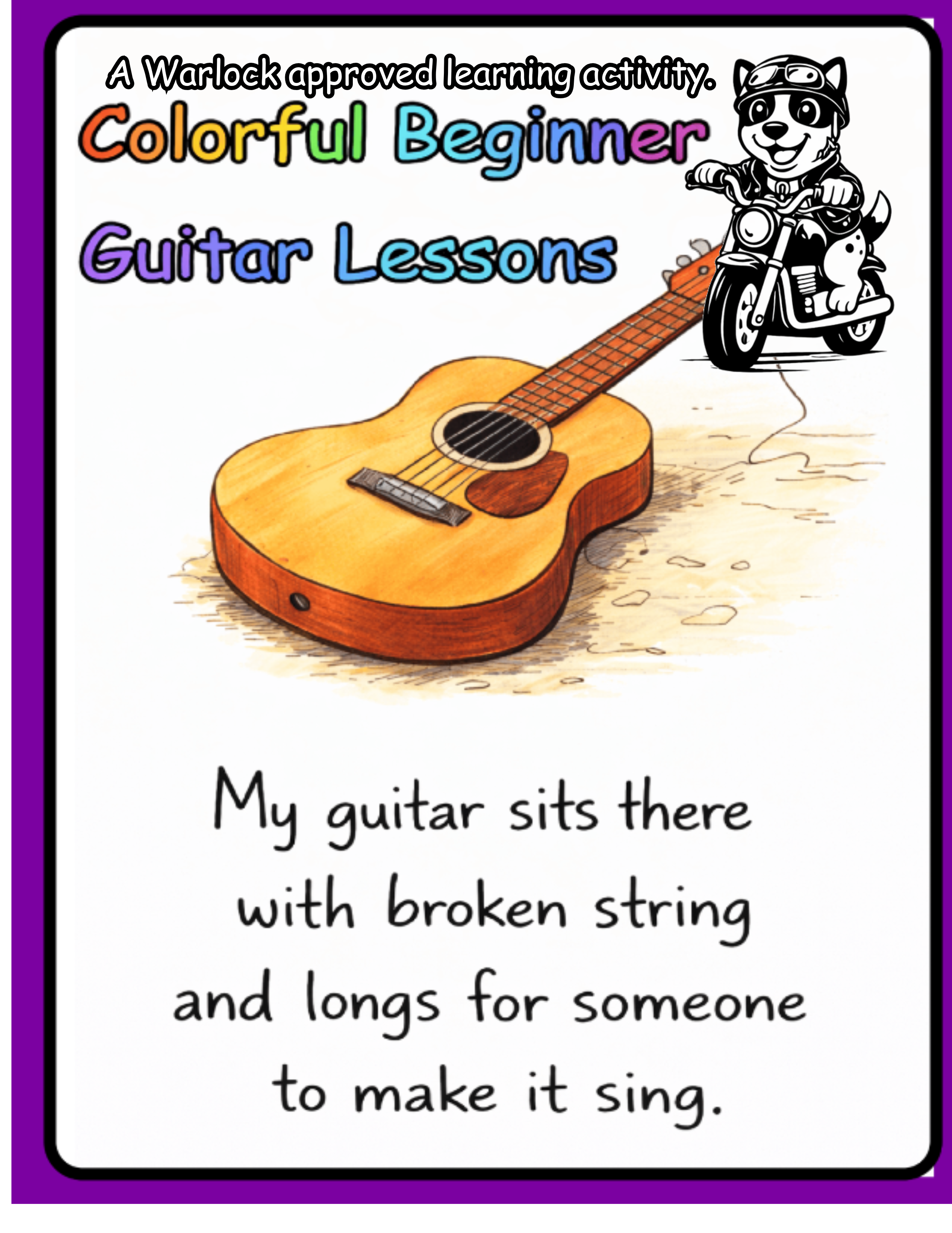 My Guitar Story Coloring Book